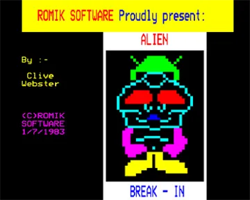 Alien Break-In (1983)(Romik)[h2][A-B-IN1] screen shot title